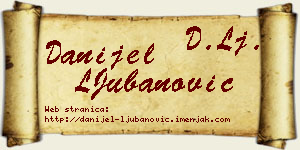 Danijel LJubanović vizit kartica